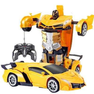 China Hot Sale 1:18 LED Car Radio Control Deformed RC Hobby Amazon Best-selling Transformation Car Remote Control Toys for sale