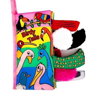 China Children's Learing Toys Customizable Preschool Soft Tissue Cartoon Tail Early Learning Soft Tissue Book Kids Other Educational Toys for sale