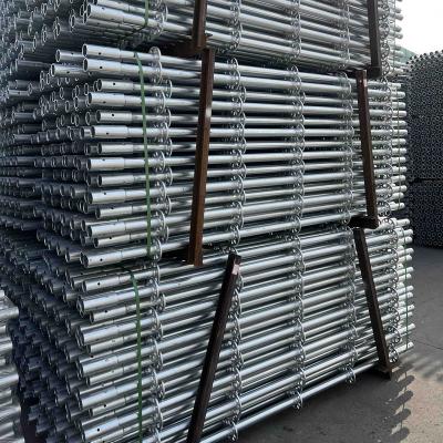 China Standard Level 48*3.25*1500 8.4kg Hot Galvanized Aluminum Scaffolding Standard for sale