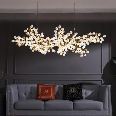 China Modern Modern Hotel hanging Decoration glass Ball Stainless Steel Custom LED Chandelier Lighting for sale