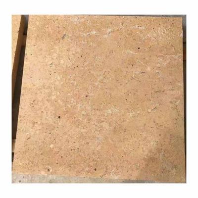 China Modern Beige Marble Outdoor Stone Garden Sidewalk Floor Tiles for sale