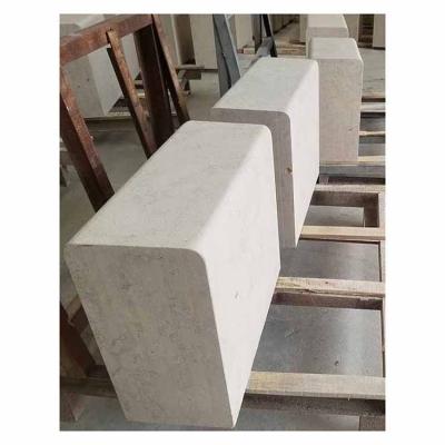 China Traditional Garden Roadside Sidewalk Edging Limestone Road Heel Edge Stone for sale