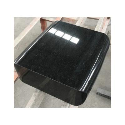 China India Traditional Absolute Black Granite Stone Polished For House Use for sale