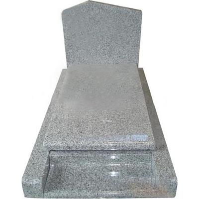 China Contemporary Cheapest Price Headstone G623 Tombstones Headstone Monument White Gray Granite for sale