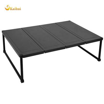 China Ultralight PORTABLE Camping Foldable Aluminum Table Compact With Storage Bag For Outdoor for sale