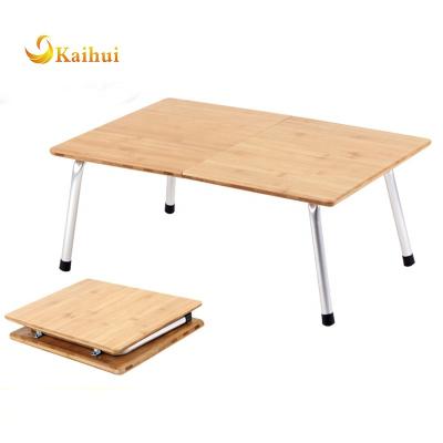 China Folding lightweight portable bamboo tabe compact 2folding bamboo table with carry bag for sale