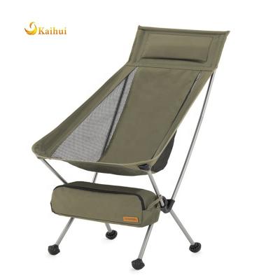 China NEW Portable Height Adjustable Compact Ultralight High Back Camping Chair Backpacking Chair for sale