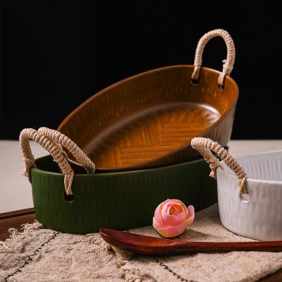 China Part 50 Moq Disposable Dish Charger Pottery Porcelain Ceramic Dishes Dish Dinner Dishes For Restaurant for sale