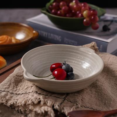 China 2022 Disposable Popular Japanese Ceramic Bowl Set Salad Rice Noodle Dinner Pottery Bowl For Restaurant Hotel Kitchen for sale