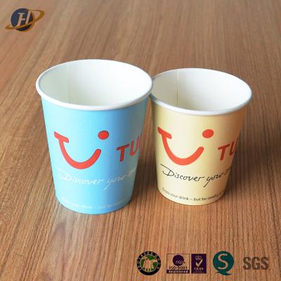 China Customized Logo Single Wall Paper Cups For Air Plane Use for sale