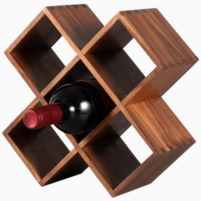 China Europe Caoxian weibo factory custom soild wooden wine rack for sale