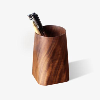 China Eco-Freindly Black Walnut Wooden Craft Pen Holders for sale