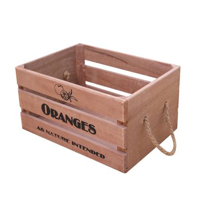 China Eco-Freindly Top China Quality Wholesale Custom Wood Boxes Rustic Handmade Solid Wooden Wine Crates For Free for sale