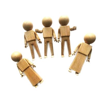 China Wooden Peg Dolls Pee Pendant Decoration For Painted Crafts Unfinished Natural Wooden Color Doll Toy Wholesale 3.5-12cm Diy for sale