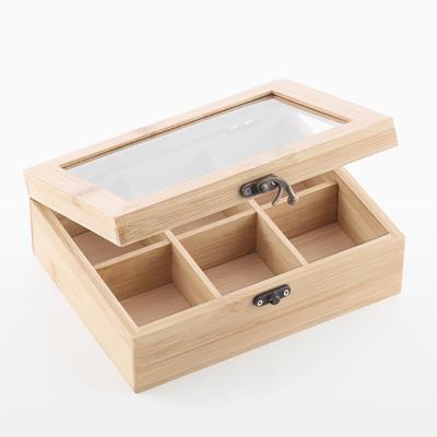 China China Top Recyclable Supplier Customized Large Customizable Wooden Tea Bag Restaurant Box for sale