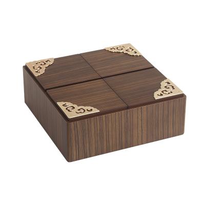 China Custom Logo Wooden Bamboo Handmade Gift Box with Lid for sale