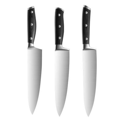 China Viable Cool Black Kitchen Knife Stainless Steel Chef Knife 8 Inch Cook Knife for sale