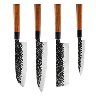 China Sustainable Japanese Knife Cook Knife Set Knife With Black Sandalwood Handle for sale