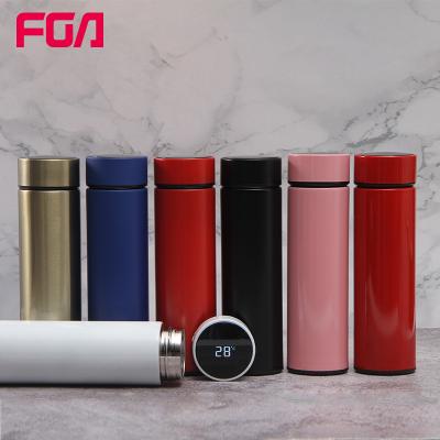 China Sustainable FGA Sports Thermoses With Intelligent Temperature Display Vacuum Insulated Water Bottle for sale