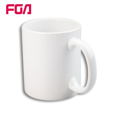 China FGA Disposable Sublimation White Ceramic Mug Travel Large Capacity Half Mug Set Cheap Ceramic Coffee Mugs Mugs for sale