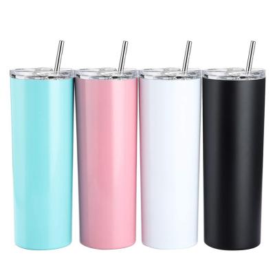 China Viable Fuguang Double Wall Stainless Steel Sublimation Tumbler Lean Straight Tumbler Bulk 20 oz Cups for sale