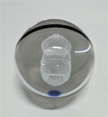 China China OEM clear bear/snow crystal ball for sale pujiang 100mm factory direct sale gifts for christmas new year for kids for sale