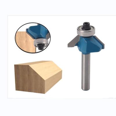 China Carbide 45 Degree Chamfer Router Bit Edge Forming Woodworking Bevel Countersink Cutter For Wood End Mill Bit Trimming for sale