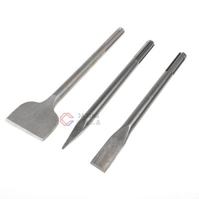 China Masonry Drilling SDS Chisel Bit Max Flat And Measuring Point Shovel 75mmx300mm Chisel For Electric Hammer for sale