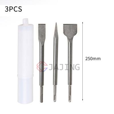 China Hot Product 3pcs Rotary Hammer Set Bit 14*250mm SDS Plus Point Chisel Shank Flat Shovel Measuring Chisel For Rotary Hammer for sale