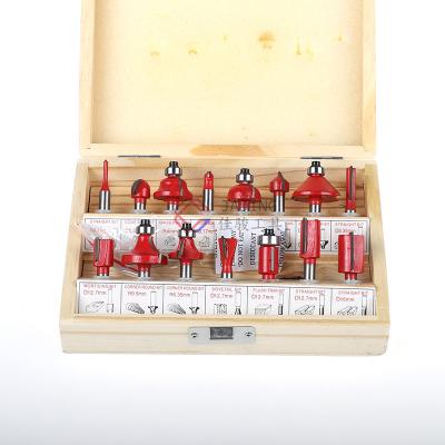 China Fast Delivery 15pcs WOOD WORKING Woodworking Router Bits WORKING Set Work Wood Milling Cutter Set 15PCS for sale