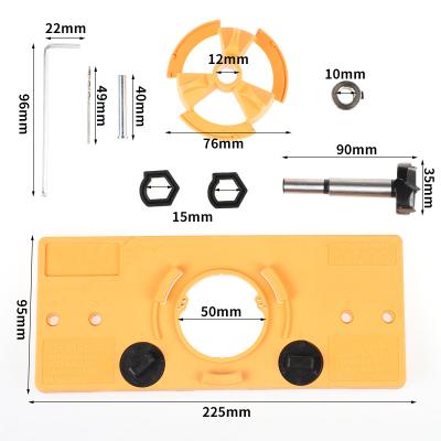 China Hinge Opener 35mm Hinge Hole Drilling Guide Locator Hole Opener For Gauge Door Cabinets for sale