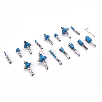 China Drilling on WOOD. 15pcs PLASTIC Router Bits Wooden CTT Router Working Bits for sale