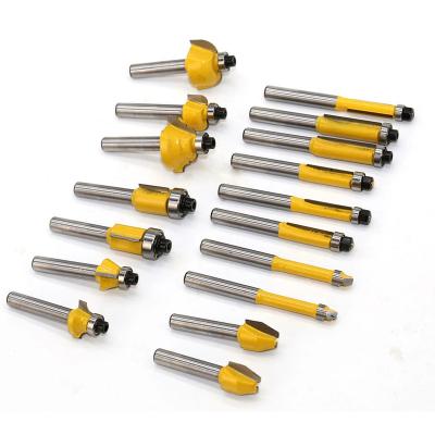 China 100pcs Yellow WOOD WORKING Router Bit Set Router Bit Set For Woodworking Woodworking Machinery for sale