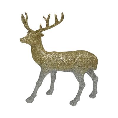 China YIXING Vintage Style Christmas Resin Deer Silver Plastic Christmas Deer/Reindeer Halloween Decorations/Party Ornament Handmade Gold Decoration Tree for sale