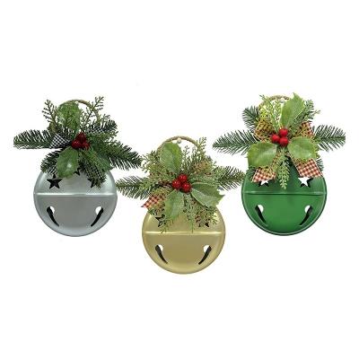 China YIXING Christmas Ornaments/Goods Halloween Decorations/Party Metal Service Ornaments For Door Decoration Christmas Door Bell For Doors Wrought Iron Door for sale