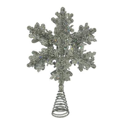 China Christmas/Halloween Decorations/Party YIXING OEM/ODM DIY Christmas Ornaments Luxury Baubles Star Christmas Decoration Sequin Christmas Tree Snowflake Tree Top for sale