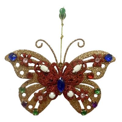 China Christmas/Wholesale Yixing Butterfly Halloween/Party Decorations Shaped Hanging Decoration Christmas Ornaments Painting Tree for sale