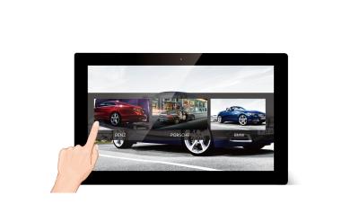 China Android 21.5 Inch Touch Screen WIFI Digital Photo Frame with 500:1 Contrast Ratio for sale