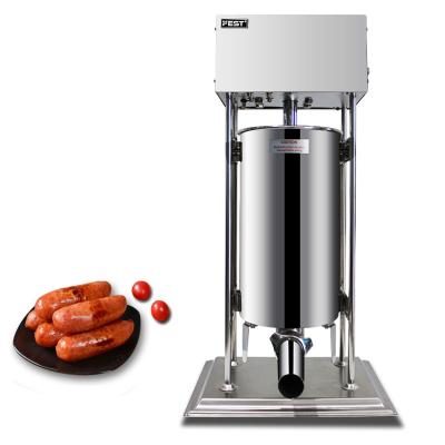 China Sausage Processing Industrial FEST 12L Automatic Sausage Making Filling Machine Stainless Steel Vertical Automatic Electric Sausage Stuffer 12l for sale