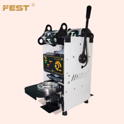 China Food FEST Machine For Making Boba Cup Sealer 95MM 90MM Manual Bubble Tea Sealing Machine 220V/110V for sale