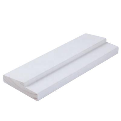 China White Main Common Chinese Spruce Pine Radiata Water Resistant Gesso Hotel Door Jamb Door Jamb Solid Wood Window Frame Reveal Sill for sale