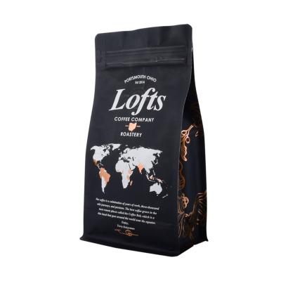 China White Moisture Proof Custom Printed Plastic Coffee Bag for sale