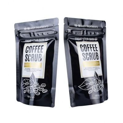 China Coffee Moisture Proof Seal Customized Zipper Top Mylar Zipper Bag Flat Bottom Gusset Laminated Side Pouch for sale