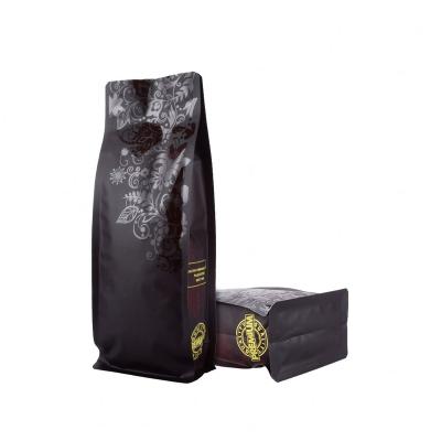 China Brc Certified Color Printed Custom Logo Moisture Proof With Flat Bottom Bag Zippered Coffee Bag for sale