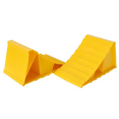 China Trailer Parts Multiple Color Plastic Truck Rv Wedge Trailer Wheel Chock for sale