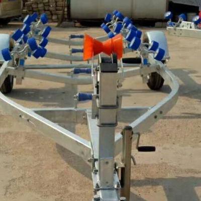 China Boat trailer flat bottom boat trailer2018 galvanized trailer for sale