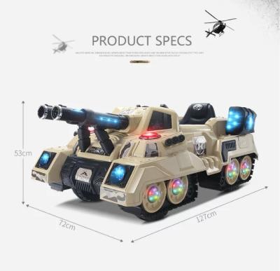 China RC Hobby Ride On Tank Toys Plastic Electric Tank For Kids To Drive For Boys To Play for sale