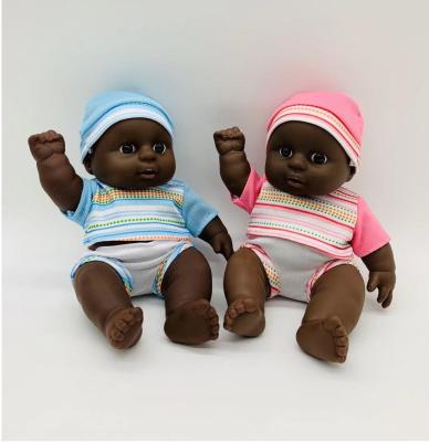 China Cartoon Toy Wholesale Black Doll Boy Doll Baby 8 Inch Black Dolls For Children for sale