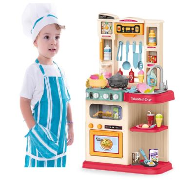 China Plastic kitchen plays kitchen with music and light toys for child for sale