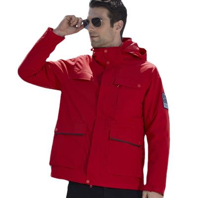 China Breathable Outdoor Jacket Men Three-in-One Wholesale Winter Warm Windproof And Waterproof Two-piece Suit Plus Velvet Thick Coat For Women for sale